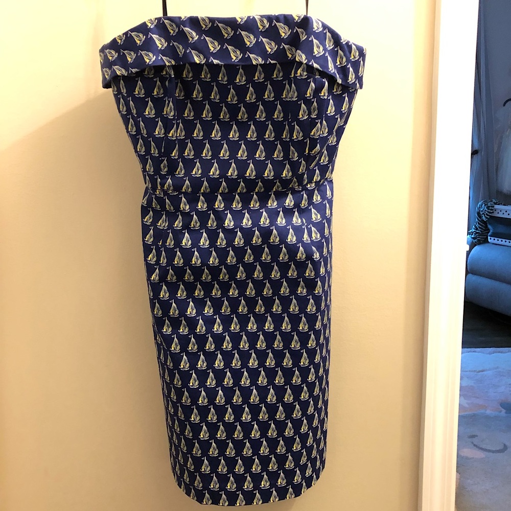 NWT VINEYARD VINES Strapless Sailboat Dress Size 6